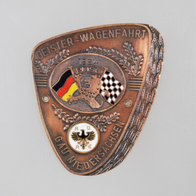 ADAC Deister Wagenfahrt Gau Lower Saxony 1964 - PMSC - Old Plaque - Copper