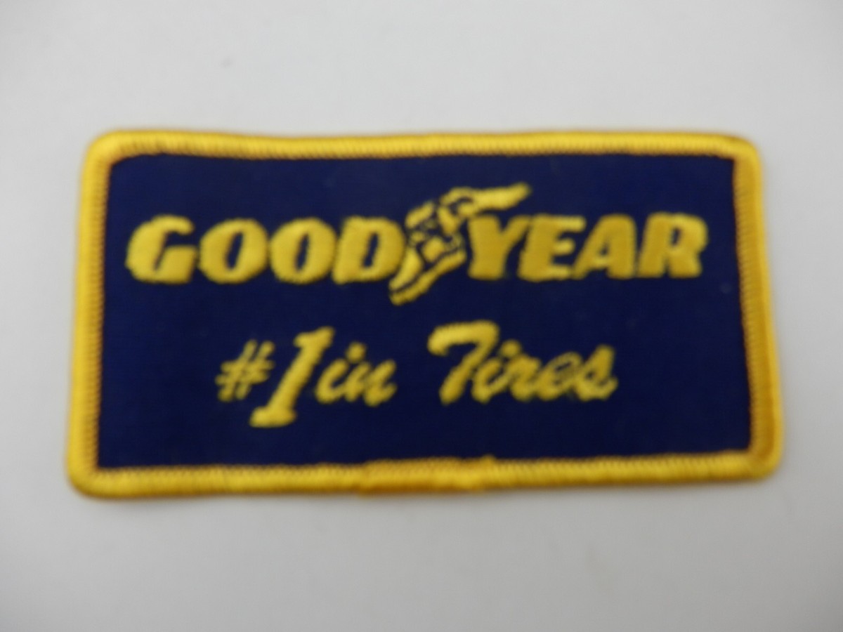 POSTAGE STAMP / グッドイヤー \"#1 in TIRES” circa 1990s GOODYEAR #1 In Tires Patch + Blimp Decal (Car