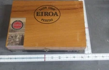 Salud Amor Eiroa Pesetas C.B.T. Maduro Empty Wooden Cigar Box used 