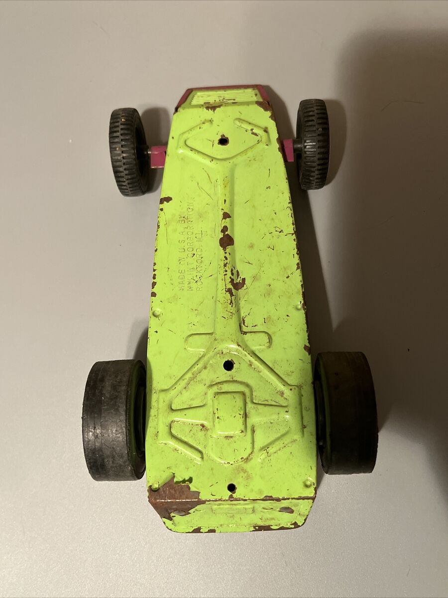 The Hustler Purple/Green Car Vintage Nylint Pressed Metal The Hustler Purple/Green Car Vintage Nylint Pressed Metal