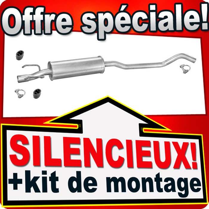 Silencieux intermédiaire Opel Corsa 1.2 1.4 1.5 1.7 pour stopper les bruits d'échappement