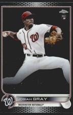 2022 Topps Chrome #RA-JG Josiah Gray Rookie RC Autographs MLB Baseball Card