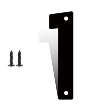 3" 4" 5" 6" 8" 10" Metal House Numbers, Metal Address Numbers, Modern Black Hous