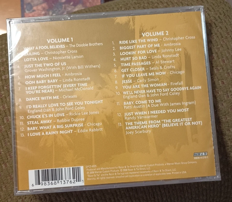 The Easy Rock Collection Vol 1 & 2 Sealed 2008 13 Songs Razor & Tie - Image 2 of 2