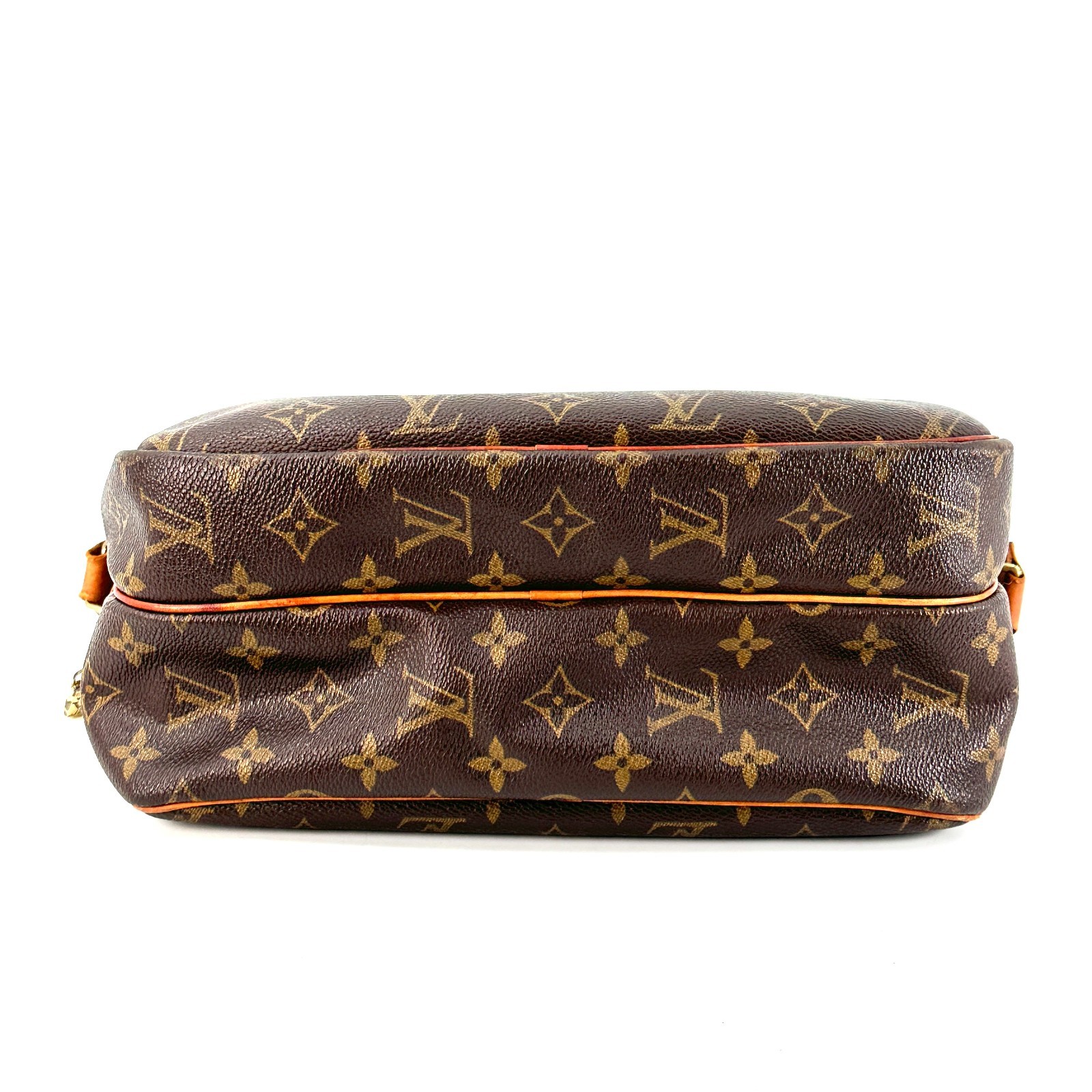 Louis Vuitton Reporter PM Shoulder Bag Monogram Brown Leather Authentic thumbnail 10