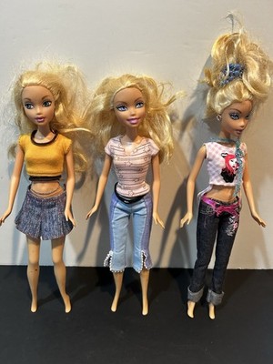 Lot Of 3 My Scene Barbie Dolls