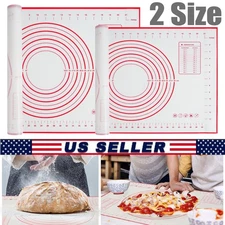 Silicone Pastry Baking Mat Dough Large Non Stick Slip Cookie Bread Rolling Mats