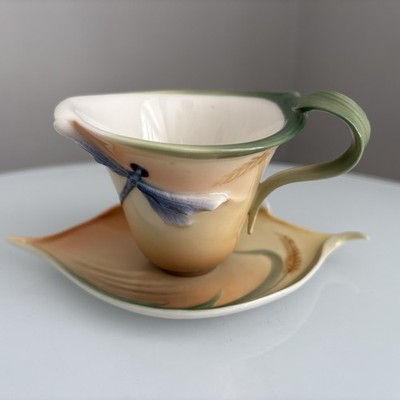 Schönes Franz Porzellan * Libelle * Tasse & Untertasse