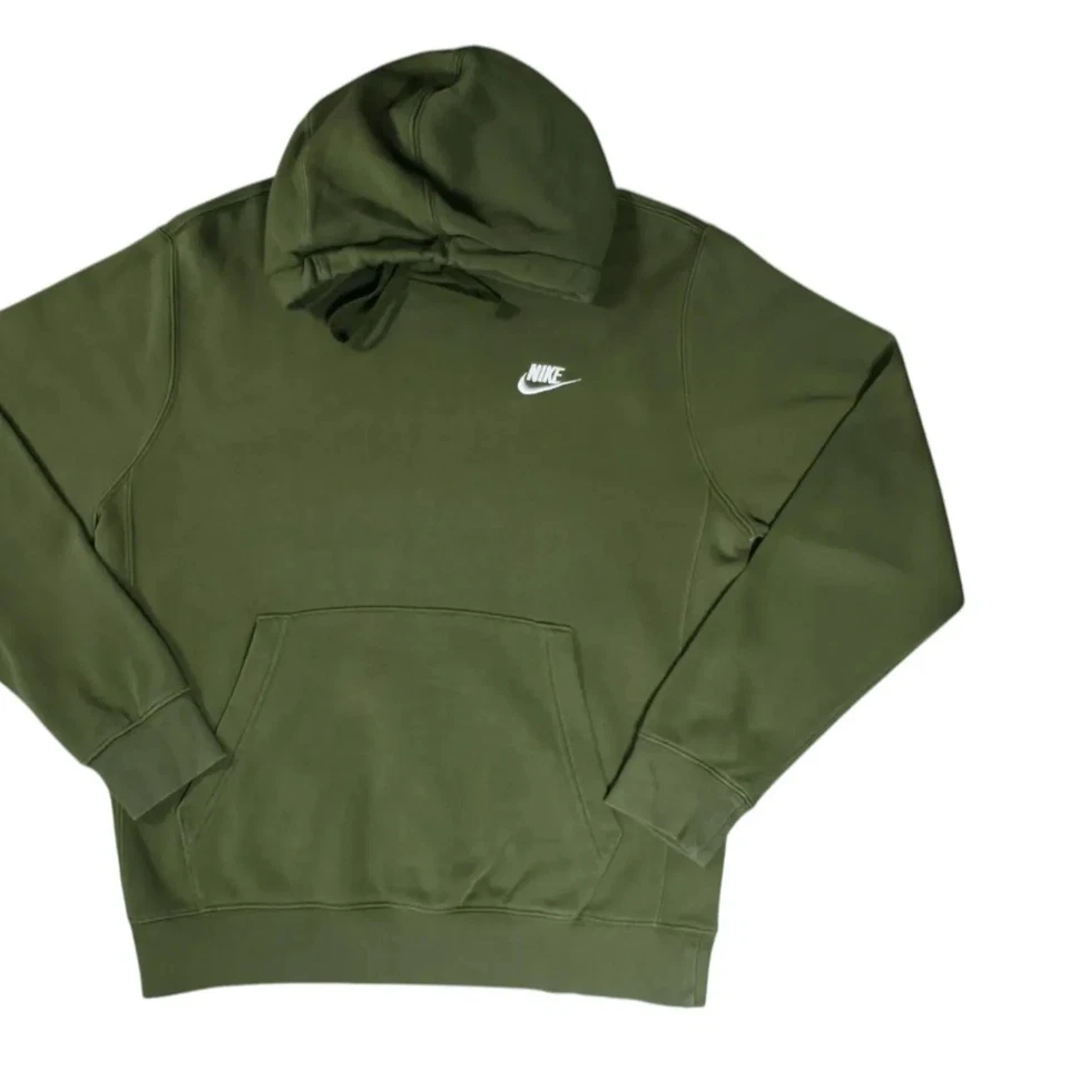 Sweat à capuche Nike — polaire — vert olive — taille S - Photo 1/4