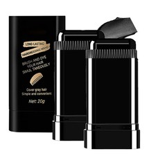 2-in-1 Hair Color Stick  Comb, Long-Lasting Waterproof Black