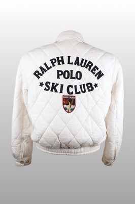 Limited Edition Ralph Lauren Polo 'Ski Club' Ivory Quilted Jacket