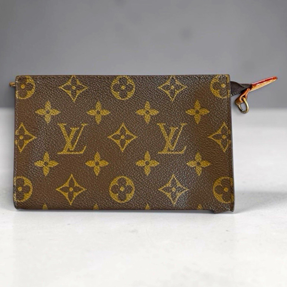 Louis Vuitton Vintage Monogram Pochette Accessories Zip Pouch + COA