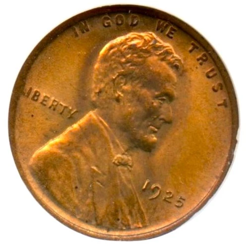 1925 Lincoln Cent, NGC MS65RD