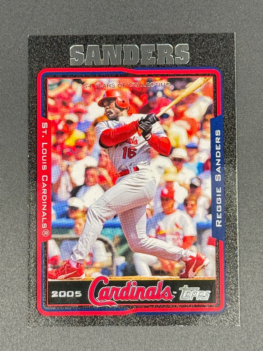 2005 Topps Black Reggie Sanders #110 St. Louis Cardinals #/54