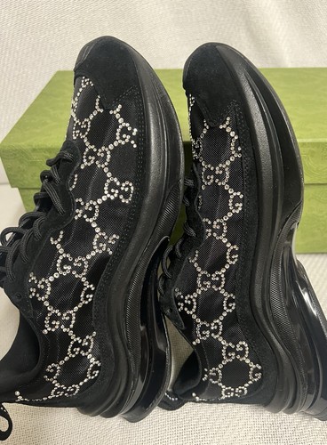 NWT Gucci Run sneakers , Tela Retiro Mesh Crystal Suede. Cyber Sale! - Picture 4 of 18