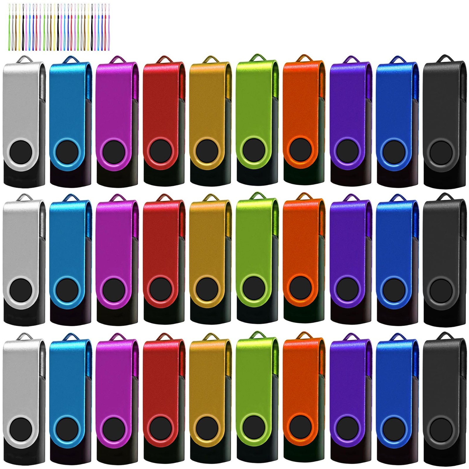 2GB USB Flash Drives 50 Pack Bulk USB 2.0 Thumb Drive Set-image