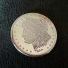 1 Troy Ounce .999 Fine Silver Morgan Dollar, Different Eagle Reverse, Toning