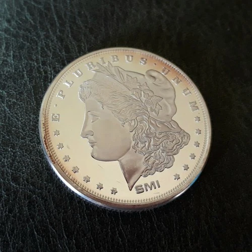 1 Troy Ounce .999 Fine Silver Morgan Dollar, Different Eagle Reverse, Toning