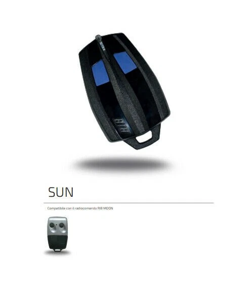 DIEFFEMATIC TELECOMANDO RADIOCOMANDO TRASMETTITORE BICANALE RIB MOON 2 CANALI 433 ORIGINALE