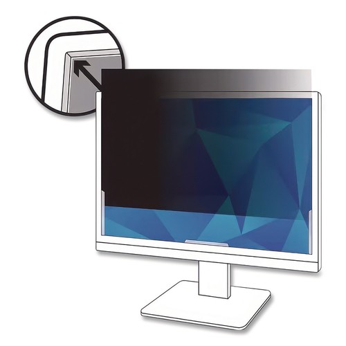 3M PF240W1B 16:10 Frameless Blackout Privacy Filter for 24" Monitors New - Picture 2 of 7