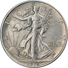 1918-D Walking Liberty Half Nice AU/BU Nice Eye Appeal Nice Strike