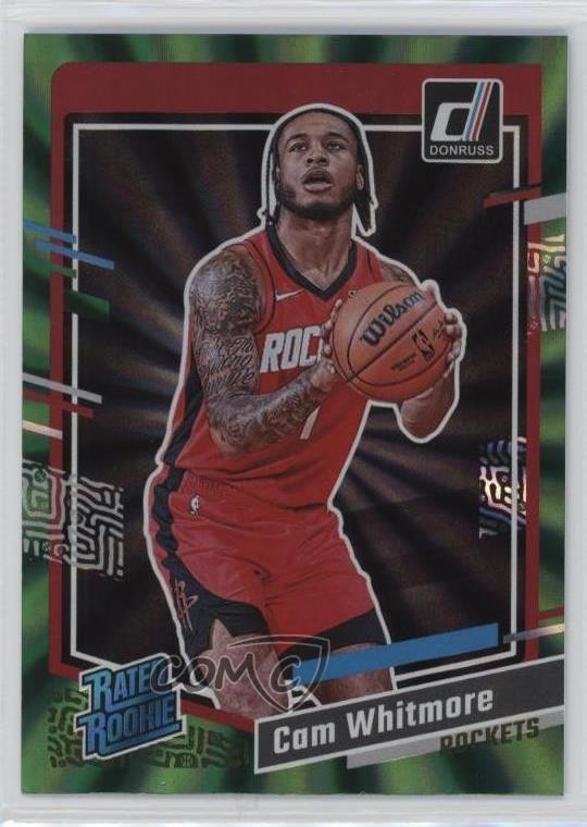 2023-24 Panini Donruss Rated Holo Green Laser Cam Whitmore #211 Rookie RC 3pu