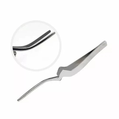 1 Pcs Orthodontic Dental Surgical Curved Articulating Paper Holder Tweezers 