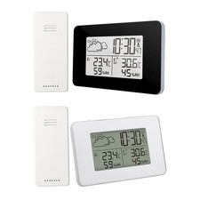 Station météo sans fil, horloge, thermomètre numérique pour bureau et salon
