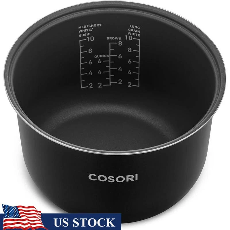 5QT Rice Cooker Inner Pot Non Stick 6 Layer Dishwasher Safe 10 Cup Uncooked New