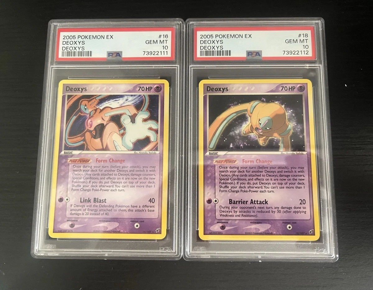 Pokémon TCG EX Deoxys Grade 10 Individual Collectible Card Game