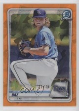 2020 Bowman Chrome Sapphire Edition Orange 31/75 Shane Baz #BCP-20 jc3