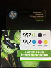 GENUINE HP 952XL Black Color Ink Combo Pack of 4 ink cartridges EXPIRE 05/2027