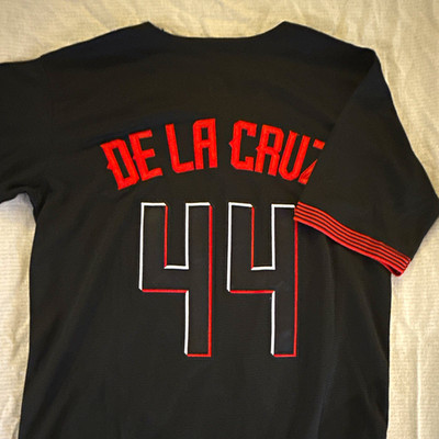 Cincinnati Reds Elly De La Cruz #44 Stitched Jersey - Black - Never Worn - S