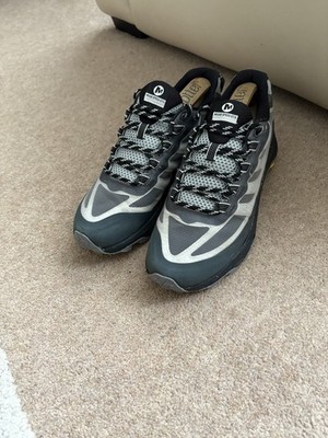 Herren-Sportschuhe schwarz & grau Merrell Moab Goretex Größe 9 UK