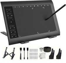 Tableta Grafica de Dibujo 10 x 6 Pulgadas con Soporte y Lapiz de Precision