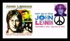 DR JIM STAMPS US COVER JOHN LENNON MUSIC ICONS FIRST DAY ISSUE PANDA CACHET