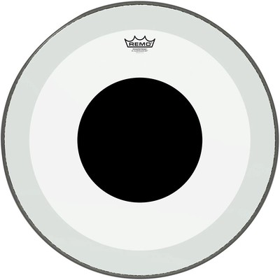 Remo Powerstroke 3 Clear Bass Drum Head with Black Dot 22 in.