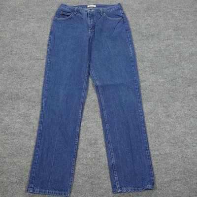 Riders by Lee Jeans Womens 12 L Blue Relaxed Fit High Rise Straight Leg Cotton