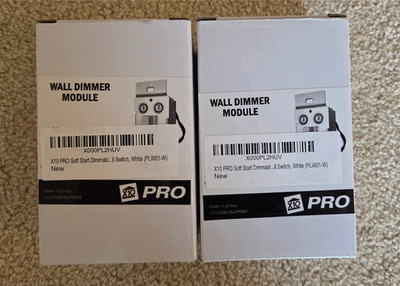 X10 PRO Soft Start Dimmable Wall Switch, 2 Pack (PLW01-W)