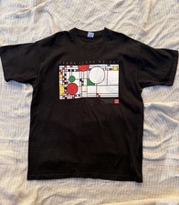 RARE 1993 Frank Lloyd Wright Balloons and Confetti T-Shirt XL art vtg black fade