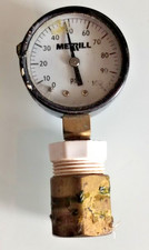 NIB Merrill bez ołowiu ciśnieniomierz 0-100 PSI