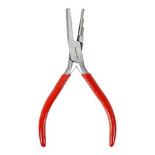 The BeadSmith 3-Step Round/Concave Hollow Pliers, Creates 3-4-5mm Loops