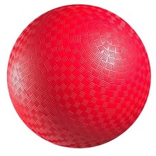 Playground Ball - 8.5 Inch  Red Rubber Bouncy Inflatable Balls, w/Air 1-Pack