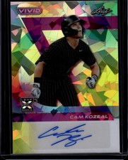 2024 Leaf Vivid #BA-CK1 Cam Kozeal Base (XRC) Auto Crystal Yellow #/10