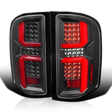 Fits 2007-2013 Chevy Silverado 1500 2500 3500hd Led Tubes Tail Lights Lamp Black Fits 2007-2013 Chevy Silverado 1500 2500 3500hd Led Tubes Tail Lights Lamp Black