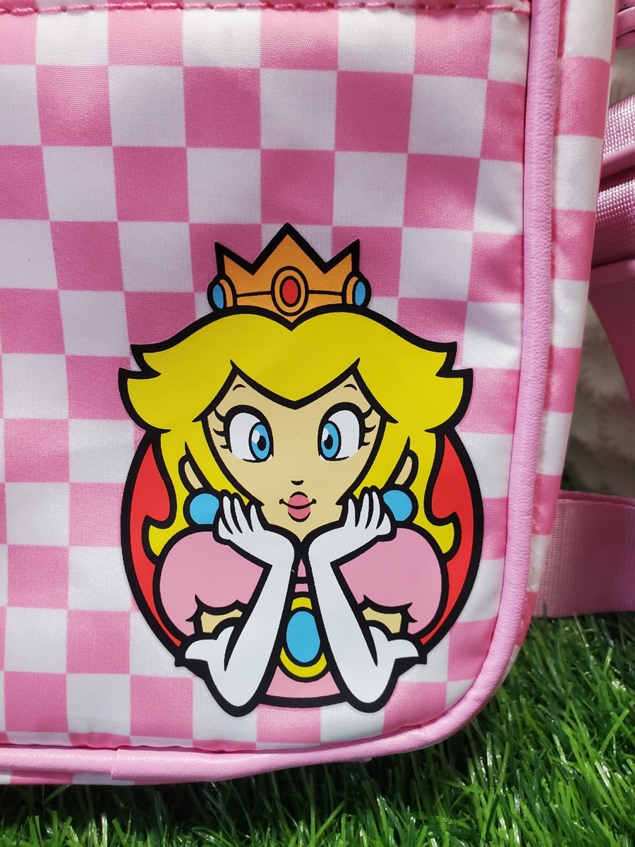 Super Mario Princess Peach Bioworld Pink Phone Crossbody Bag