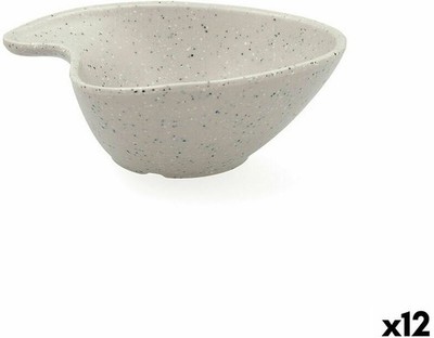 Bidasoa Ikonic Teller tief unregelmäßig grau Melamin 20,7 x 20 x 7 cm 12 Stück