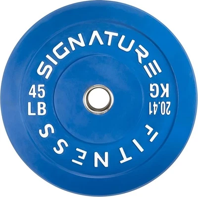 Signature Fitness 5,1 cm olympische Stoßstangen-Hantelscheibe Stahlnabe 2x20,4kg