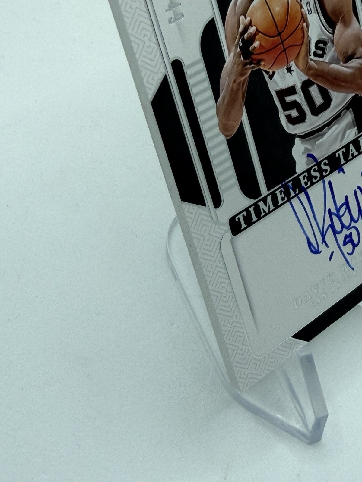 2024-25 Panini National Treasures David Robinson Timeless Talents Auto Spurs /49 view 7