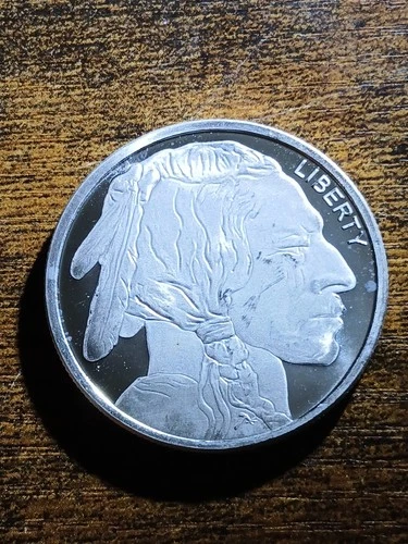 1oz 999 Silver Proof Buffalo Round Unbranded